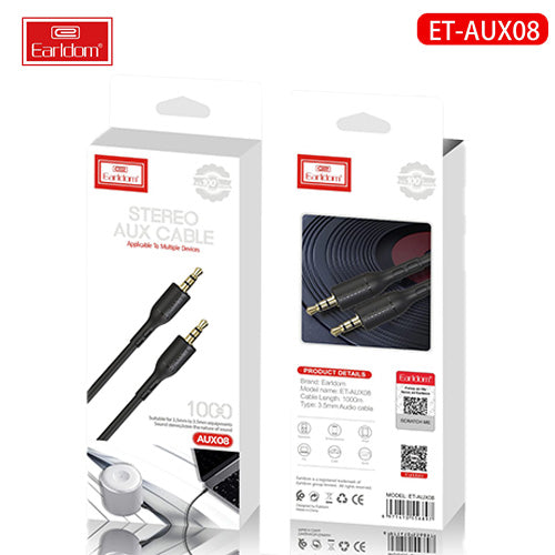 AUX Cable 1m AUX08 Black
